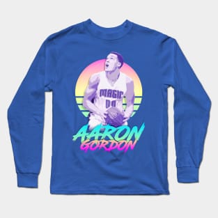 Aaron Gordon Retro Futuristic Aesthetic Long Sleeve T-Shirt